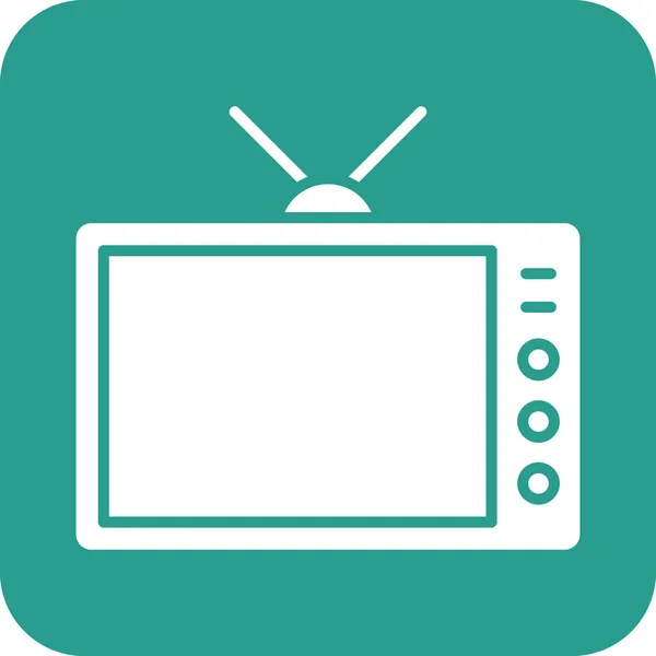 Entretenimiento Televisión Imagen Vectorial Icono Televisión También Puede Utilizar Para — Archivo Imágenes Vectoriales