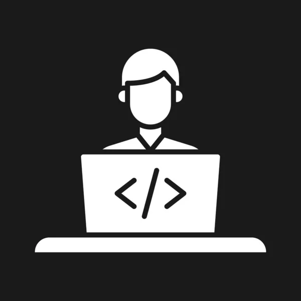 Programador Software Icono Desarrollador Imagen Vectorial También Puede Utilizar Para — Archivo Imágenes Vectoriales