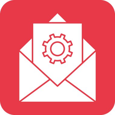 E- posta, dişli, ikon vektör görüntüsünü destekle. Müşteri desteği için de kullanılabilir. Web uygulamalarında, mobil uygulamalarda ve yazdırma ortamlarında kullanılabilir.