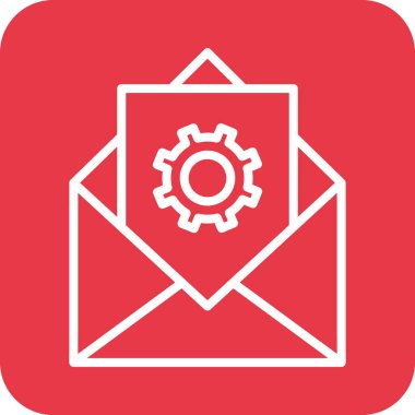 E- posta, dişli, ikon vektör görüntüsünü destekle. Müşteri desteği için de kullanılabilir. Web uygulamalarında, mobil uygulamalarda ve yazdırma ortamlarında kullanılabilir.