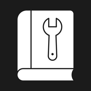 Kullanım kılavuzu, teknik destek ikonu vektör görüntüsü. Müşteri desteği için de kullanılabilir. Web uygulamalarında, mobil uygulamalarda ve yazdırma ortamlarında kullanılabilir.