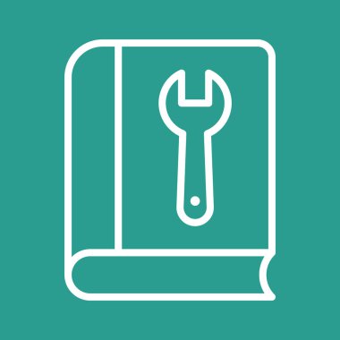 Kullanım kılavuzu, teknik destek ikonu vektör görüntüsü. Müşteri desteği için de kullanılabilir. Web uygulamalarında, mobil uygulamalarda ve yazdırma ortamlarında kullanılabilir.