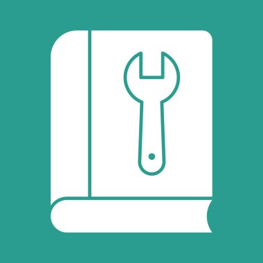 Kullanım kılavuzu, teknik destek ikonu vektör görüntüsü. Müşteri desteği için de kullanılabilir. Web uygulamalarında, mobil uygulamalarda ve yazdırma ortamlarında kullanılabilir.