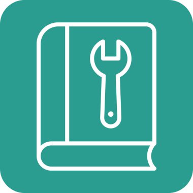 Kullanım kılavuzu, teknik destek ikonu vektör görüntüsü. Müşteri desteği için de kullanılabilir. Web uygulamalarında, mobil uygulamalarda ve yazdırma ortamlarında kullanılabilir.