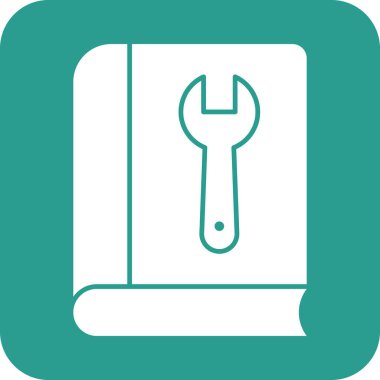 Kullanım kılavuzu, teknik destek ikonu vektör görüntüsü. Müşteri desteği için de kullanılabilir. Web uygulamalarında, mobil uygulamalarda ve yazdırma ortamlarında kullanılabilir.