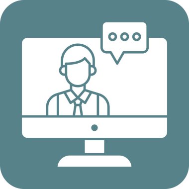 Destek, konferans, ikon vektör görüntüsünü ara. Müşteri desteği için de kullanılabilir. Web uygulamalarında, mobil uygulamalarda ve yazdırma ortamlarında kullanılabilir.