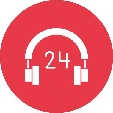 Destek, kulaklıklar, kullanılabilirlik simgesi vektör görüntüsü. Müşteri desteği için de kullanılabilir. Web uygulamalarında, mobil uygulamalarda ve yazdırma ortamlarında kullanılabilir.