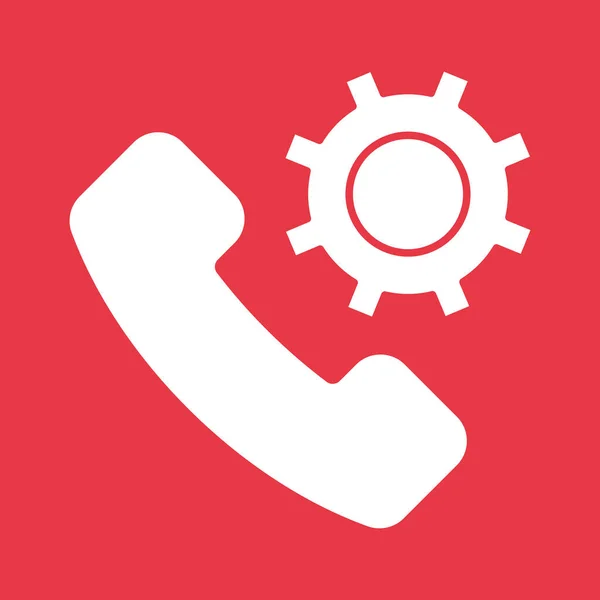 Customer Support Help Desk Phone Call Icon Vector Image Can — Stock Vector