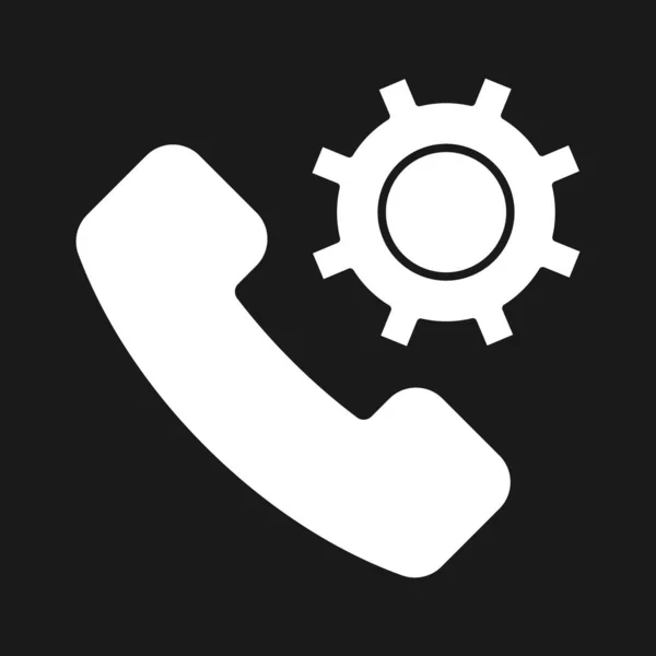 Kundenbetreuung Helpdesk Telefon Icon Vektorbild Kann Auch Für Den Kundensupport — Stockvektor