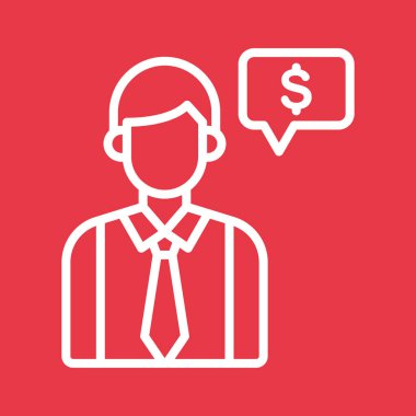 Bütçe, iş adamı, finansal ikon vektör imajı. Finans ve Para için de kullanılabilir. Web uygulamalarında, mobil uygulamalarda ve yazdırma ortamlarında kullanılabilir.