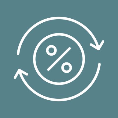 Nakit, yüzde yüz indirim, ikon vektör imajı. Finans ve Para için de kullanılabilir. Web uygulamalarında, mobil uygulamalarda ve yazdırma ortamlarında kullanılabilir.