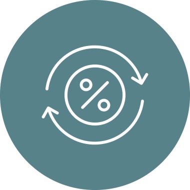 Nakit, yüzde yüz indirim, ikon vektör imajı. Finans ve Para için de kullanılabilir. Web uygulamalarında, mobil uygulamalarda ve yazdırma ortamlarında kullanılabilir.