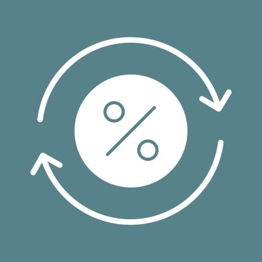 Nakit, yüzde yüz indirim, ikon vektör imajı. Finans ve Para için de kullanılabilir. Web uygulamalarında, mobil uygulamalarda ve yazdırma ortamlarında kullanılabilir.