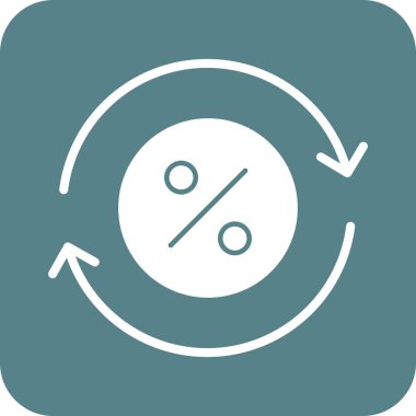 Nakit, yüzde yüz indirim, ikon vektör imajı. Finans ve Para için de kullanılabilir. Web uygulamalarında, mobil uygulamalarda ve yazdırma ortamlarında kullanılabilir.