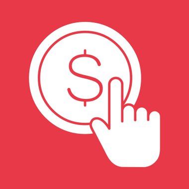 Dolar, el, seçim, tıklama simgesi vektör resmi başına ödeme. Finans ve Para için de kullanılabilir. Web uygulamalarında, mobil uygulamalarda ve yazdırma ortamlarında kullanılabilir.