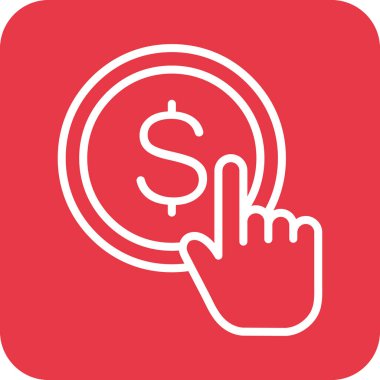 Dolar, el, seçim, tıklama simgesi vektör resmi başına ödeme. Finans ve Para için de kullanılabilir. Web uygulamalarında, mobil uygulamalarda ve yazdırma ortamlarında kullanılabilir.