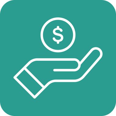 El, gelir, gelir ikonu vektör imajı. Finans ve Para için de kullanılabilir. Web uygulamalarında, mobil uygulamalarda ve yazdırma ortamlarında kullanılabilir.