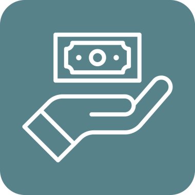 El, gelir, gelir ikonu vektör imajı. Finans ve Para için de kullanılabilir. Web uygulamalarında, mobil uygulamalarda ve yazdırma ortamlarında kullanılabilir.