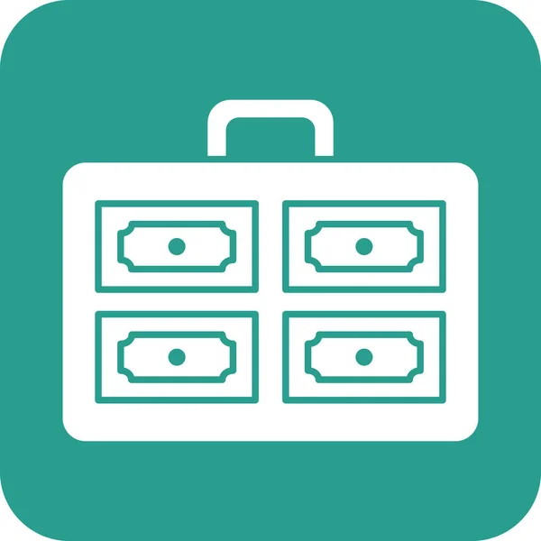 Case Icon Vector Image Can Also Used Finance Money Suitable — Vector de stock