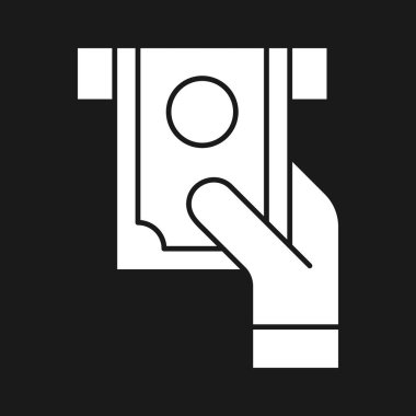 Nakit, para, ikon vektör görüntüsünü geri çek. Finans ve Para için de kullanılabilir. Web uygulamalarında, mobil uygulamalarda ve yazdırma ortamlarında kullanılabilir.