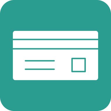 Kredi kartı, banka kartı, ödeme ikonu vektör resmi. Finans ve Para için de kullanılabilir. Web uygulamalarında, mobil uygulamalarda ve yazdırma ortamlarında kullanılabilir.