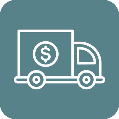 Teslimat, fiyat, ikon vektör görüntüsü gönderiliyor. Finans ve Para için de kullanılabilir. Web uygulamalarında, mobil uygulamalarda ve yazdırma ortamlarında kullanılabilir.