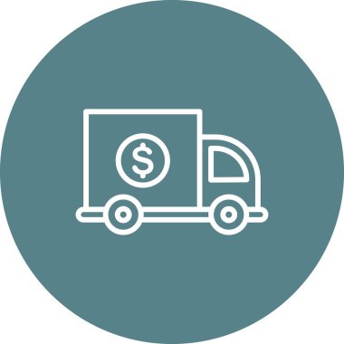 Teslimat, fiyat, ikon vektör görüntüsü gönderiliyor. Finans ve Para için de kullanılabilir. Web uygulamalarında, mobil uygulamalarda ve yazdırma ortamlarında kullanılabilir.