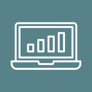 Büyüme, grafik, ilerleme ikonu vektör görüntüsü. Finans ve Para için de kullanılabilir. Web uygulamalarında, mobil uygulamalarda ve yazdırma ortamlarında kullanılabilir.