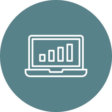 Büyüme, grafik, ilerleme ikonu vektör görüntüsü. Finans ve Para için de kullanılabilir. Web uygulamalarında, mobil uygulamalarda ve yazdırma ortamlarında kullanılabilir.