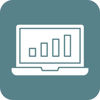 Büyüme, grafik, ilerleme ikonu vektör görüntüsü. Finans ve Para için de kullanılabilir. Web uygulamalarında, mobil uygulamalarda ve yazdırma ortamlarında kullanılabilir.
