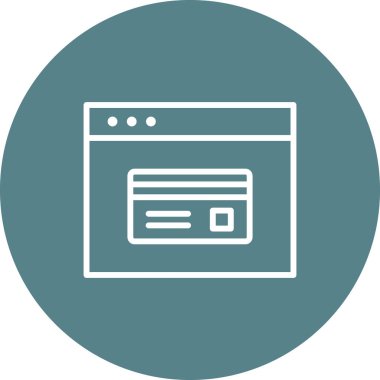 Çevrimiçi ödeme, kredi kartı, para ikonu vektör görüntüsü. Finans ve Para için de kullanılabilir. Web uygulamalarında, mobil uygulamalarda ve yazdırma ortamlarında kullanılabilir.