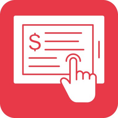 Çevrimiçi işlem, ödeme, fatura, detaylar, çarpım ikonu vektör resmi. Finans ve Para için de kullanılabilir. Web uygulamalarında, mobil uygulamalarda ve yazdırma ortamlarında kullanılabilir.