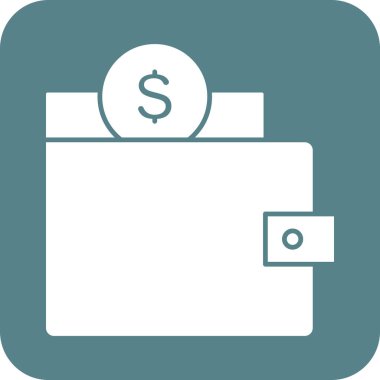 Cüzdan, para, para ikonu vektör görüntüsü. Finans ve Para için de kullanılabilir. Web uygulamalarında, mobil uygulamalarda ve yazdırma ortamlarında kullanılabilir.