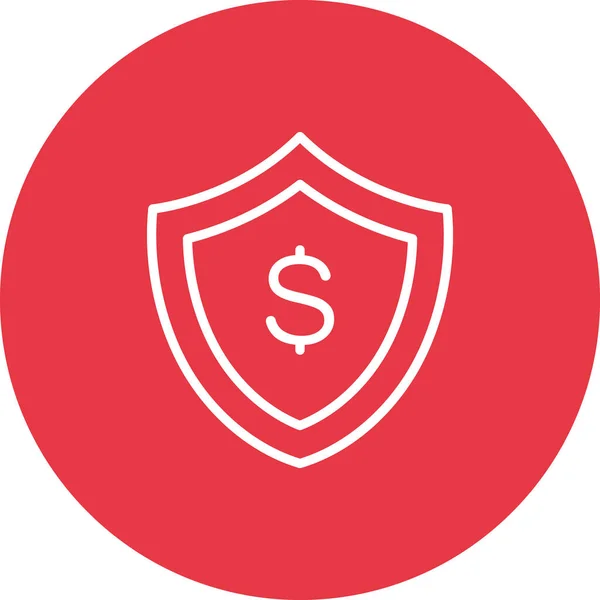 Proteção Empresarial Escudo Imagem Vetor Ícone Segurança Também Pode Ser — Vetor de Stock