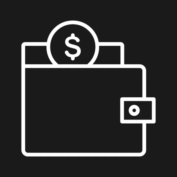 Wallet Cash Money Icon Vector Image Can Also Used Finance — Stock Vector