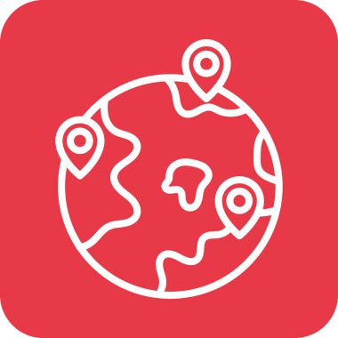 Adres, teslimat, konum simgesi vektör resmi. Teslimat ve lojistik için de kullanılabilir. Web uygulamalarında, mobil uygulamalarda ve yazdırma ortamlarında kullanılabilir.