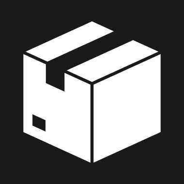 Kutu, paket, paket simgesi vektör görüntüsü. Teslimat ve lojistik için de kullanılabilir. Web uygulamalarında, mobil uygulamalarda ve yazdırma ortamlarında kullanılabilir.