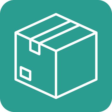 Kutu, paket, paket simgesi vektör görüntüsü. Teslimat ve lojistik için de kullanılabilir. Web uygulamalarında, mobil uygulamalarda ve yazdırma ortamlarında kullanılabilir.