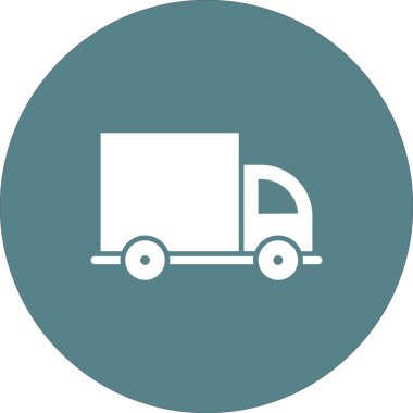 Teslimat, minibüs, ikon vektör görüntüsü gönderiliyor. Teslimat ve lojistik için de kullanılabilir. Web uygulamalarında, mobil uygulamalarda ve yazdırma ortamlarında kullanılabilir.