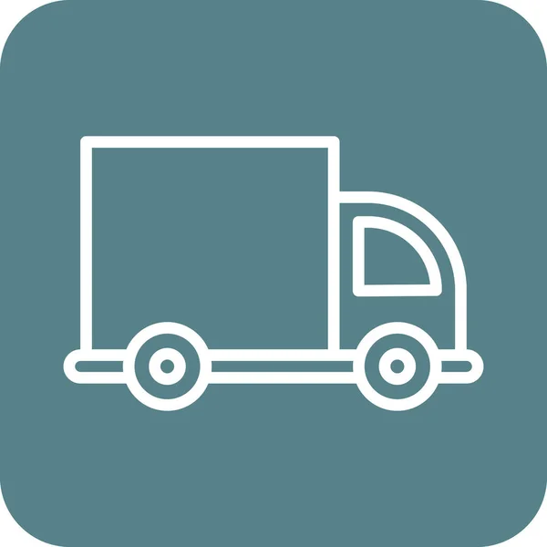 面包车 运输图标矢量图像 也可用于运输和物流 适用于网络应用 移动应用及印刷媒体 — 图库矢量图片