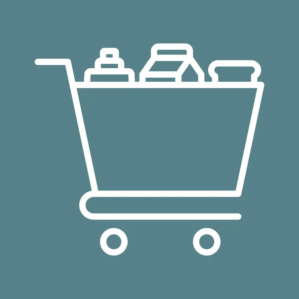 Food Groceries Shopping Icon Vector Image Can Also Used Delivery — Stock Vector