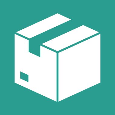 Kutu, paket, paket simgesi vektör görüntüsü. Teslimat ve lojistik için de kullanılabilir. Web uygulamalarında, mobil uygulamalarda ve yazdırma ortamlarında kullanılabilir.