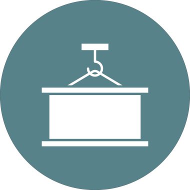 Kargo, konteyner, lojistik ikon vektör görüntüsü. Teslimat ve lojistik için de kullanılabilir. Web uygulamalarında, mobil uygulamalarda ve yazdırma ortamlarında kullanılabilir.