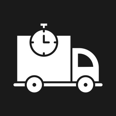 Hızlı, nakliye, kronometre ikon vektör görüntüsü. Teslimat ve lojistik için de kullanılabilir. Web uygulamalarında, mobil uygulamalarda ve yazdırma ortamlarında kullanılabilir.