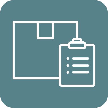 Paket, liste, simge vektör görüntüsü sipariş et. Teslimat ve lojistik için de kullanılabilir. Web uygulamalarında, mobil uygulamalarda ve yazdırma ortamlarında kullanılabilir.