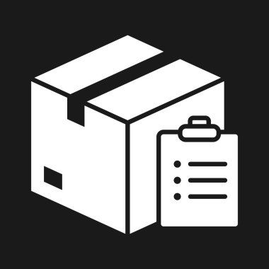 Paket, liste, simge vektör görüntüsü sipariş et. Teslimat ve lojistik için de kullanılabilir. Web uygulamalarında, mobil uygulamalarda ve yazdırma ortamlarında kullanılabilir.