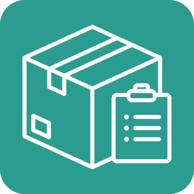 Paket, liste, simge vektör görüntüsü sipariş et. Teslimat ve lojistik için de kullanılabilir. Web uygulamalarında, mobil uygulamalarda ve yazdırma ortamlarında kullanılabilir.