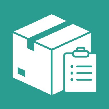 Paket, liste, simge vektör görüntüsü sipariş et. Teslimat ve lojistik için de kullanılabilir. Web uygulamalarında, mobil uygulamalarda ve yazdırma ortamlarında kullanılabilir.