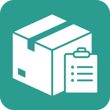 Paket, liste, simge vektör görüntüsü sipariş et. Teslimat ve lojistik için de kullanılabilir. Web uygulamalarında, mobil uygulamalarda ve yazdırma ortamlarında kullanılabilir.