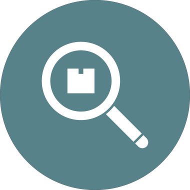 Paket, arama, simge vektör görüntüsünü izle. Teslimat ve lojistik için de kullanılabilir. Web uygulamalarında, mobil uygulamalarda ve yazdırma ortamlarında kullanılabilir.